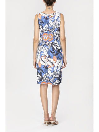 Abito con spallina larga in lucente viscosa elasticizzata Alpina