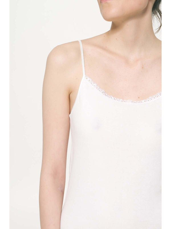 Canotta top in puro cotone