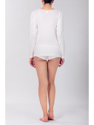 Maglietta manica lunga in lana e cotone Alpina