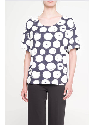 T-shirt mezza manica in morbida viscosa Alpina