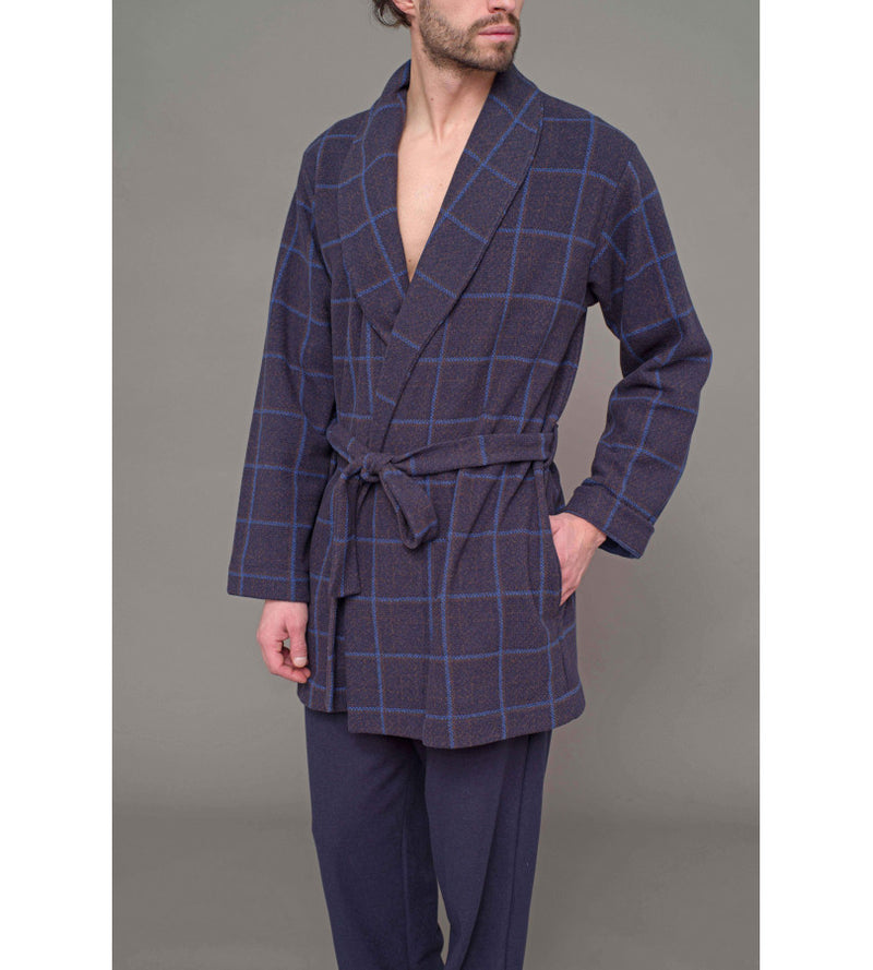 Giacca da camera in morbido jacquard
